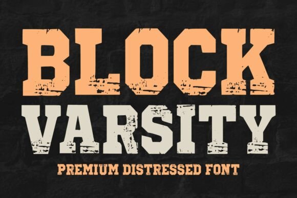 Block Varsity: The Gritty Typeface That Gives Designs an Athletic Edge
