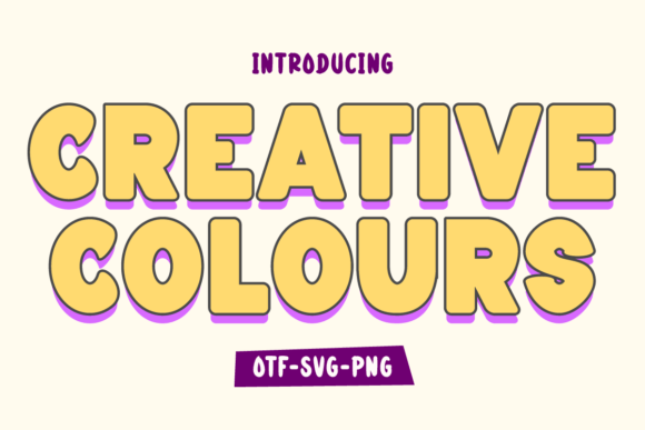 Creative Colours: A Retro Font with a Modern Twist