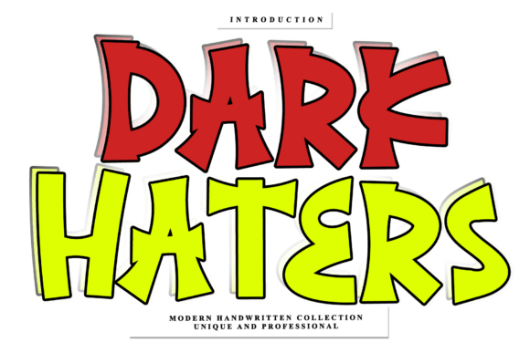 Dark Haters: The Handwritten Font with a Story to Tell