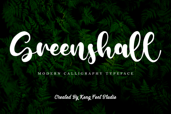 Greenshall: A Modern Script for Creative Branding
