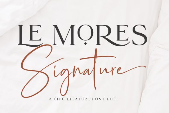 Le Mores Signature: The Elegant Duo Font for Your Next Project