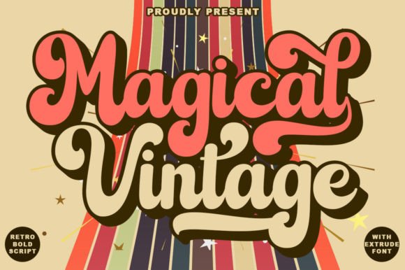 Magical Vintage: A Retro 70's Script for Timeless Branding