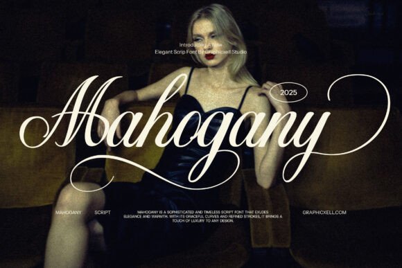 Mahogany: The Script Font Blending Timeless Romance with Modern Design