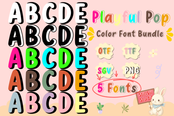 Playful Pop: Your Ultimate Font Bundle for Fun Crafting Projects