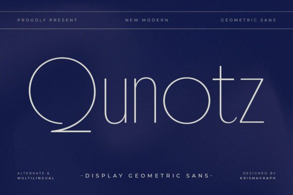 Qunotz: The Ultra-Thin Typeface That Makes Negative Space Speak