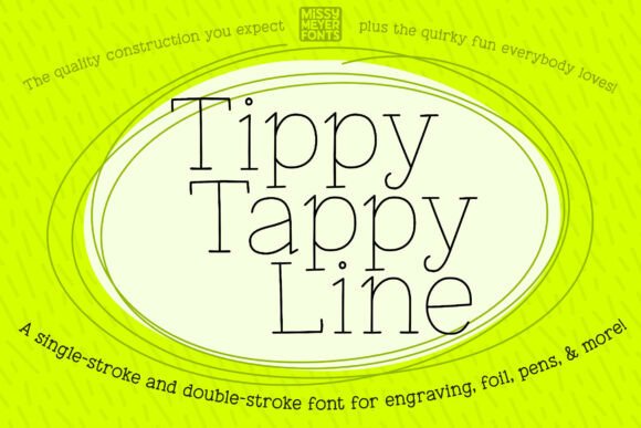 The Charm of Hand-Crafted Typography: Tippy Tappy Line