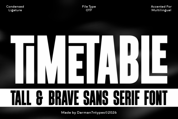 Timetable: The Condensed Powerhouse for Bold Branding