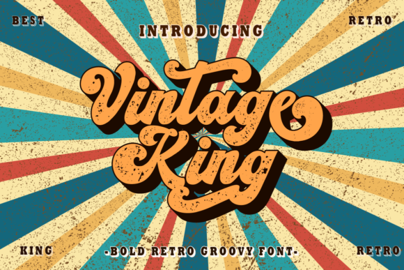 Vintage King: A Bold Typeface for Modern Branding